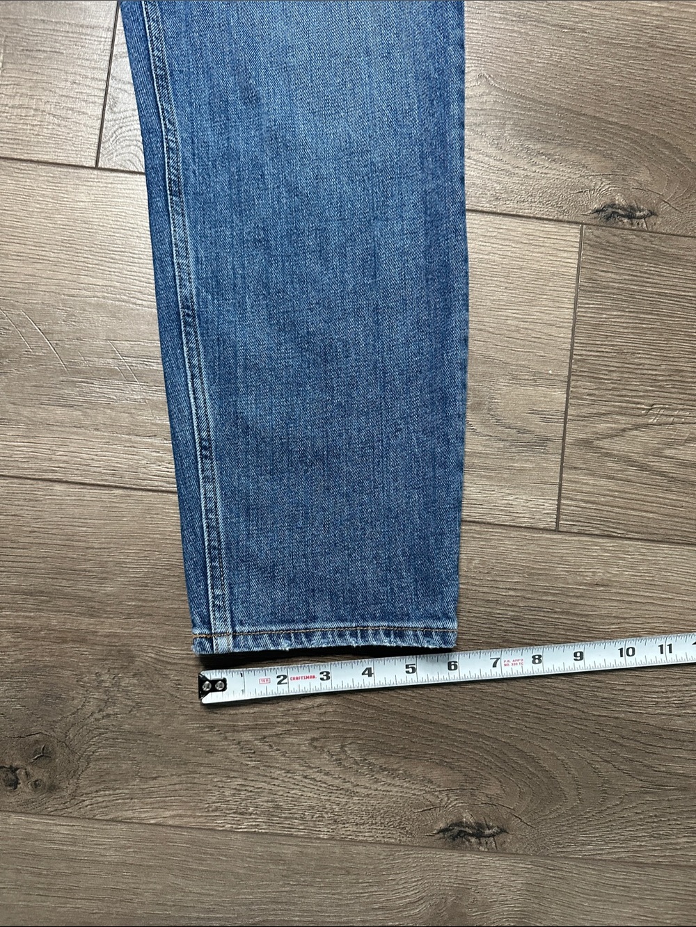 Abercrombie & Fitch The Mom‎ High Rise Curve Love Stretch Blue Ankle Jeans 27 - Picture 11 of 11